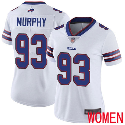 Women Buffalo Bills #93 Trent Murphy White Vapor Untouchable Limited Player NFL Jersey->women nfl jersey->Women Jersey